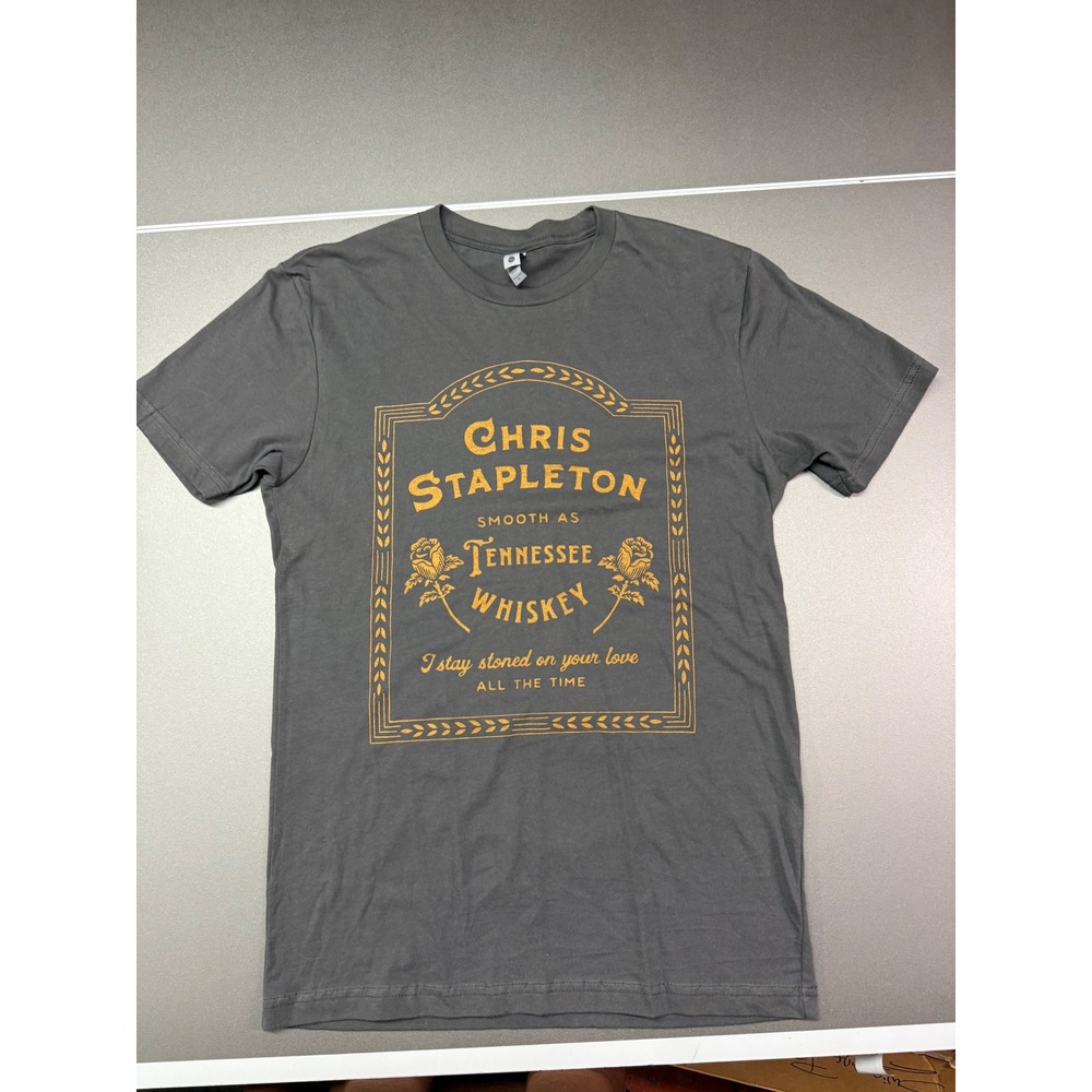 Chris Stapleton Tennessee Whiskey Graphic Tee Charcoal Gray Small Next Level